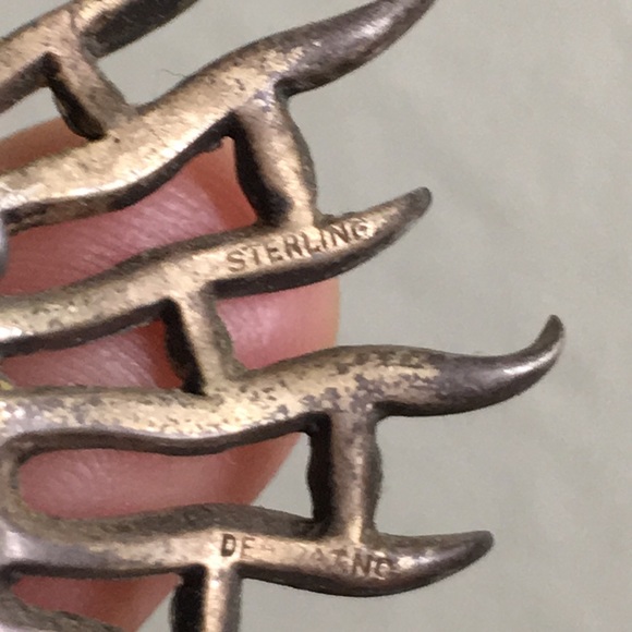 đź–¤SUPER RARE Alfred Philippe Sterling silver fur clip brooch - Picture 10 of 16